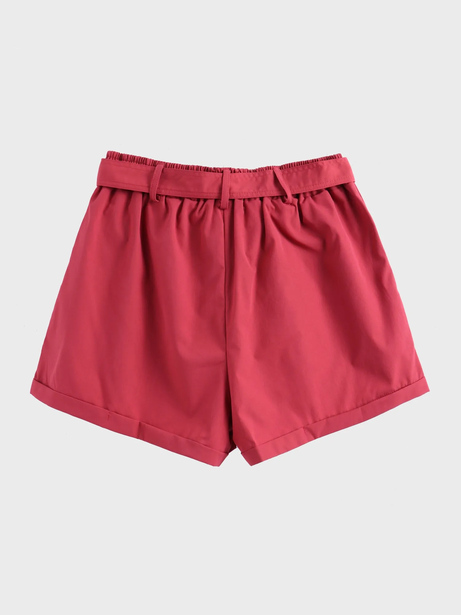 Midsize Casual High-Waist Bow Shorts