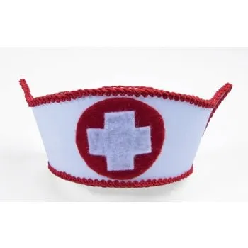 Mini Nurse Hat with Hairclips