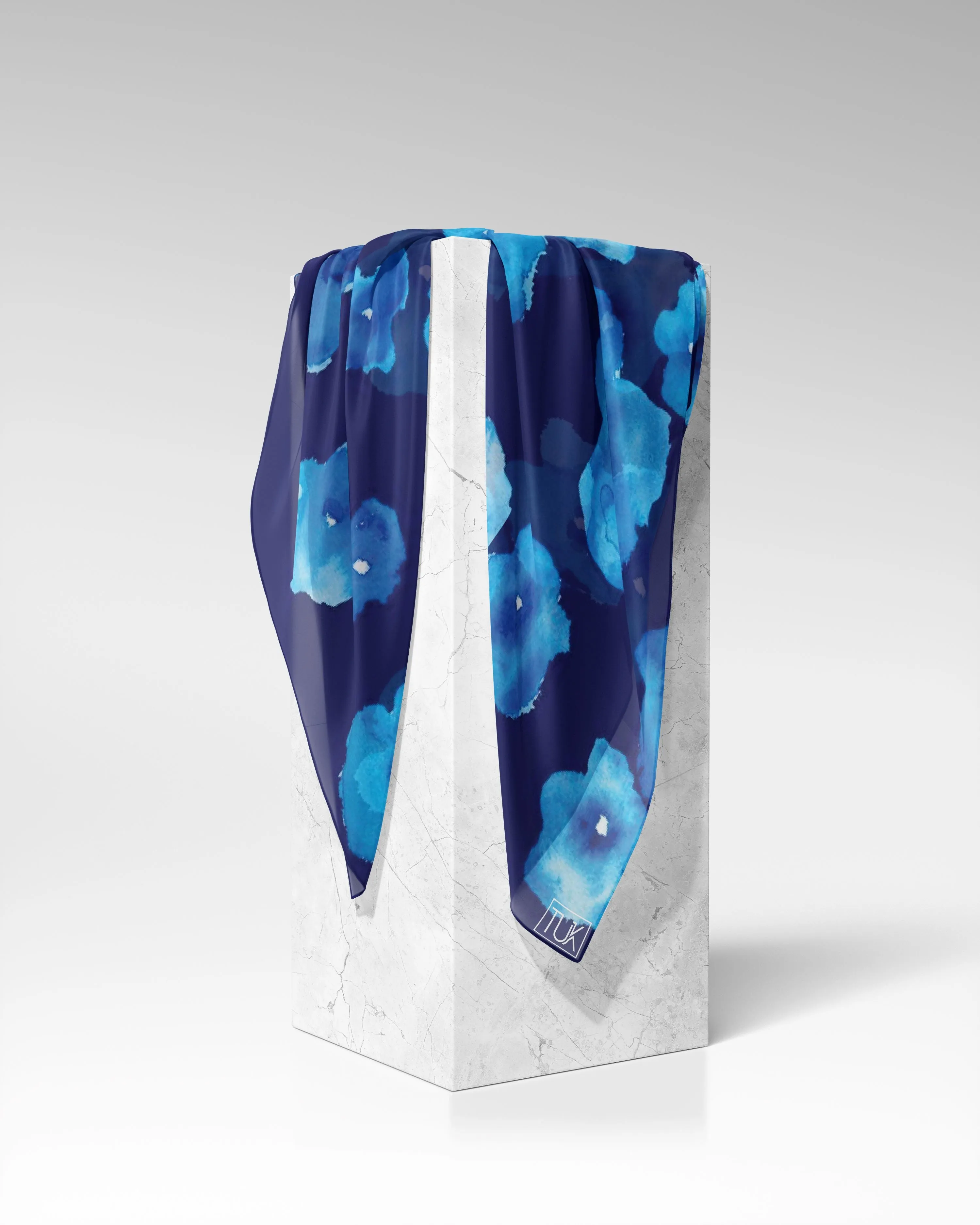 Ocean Blossom Head Scarf