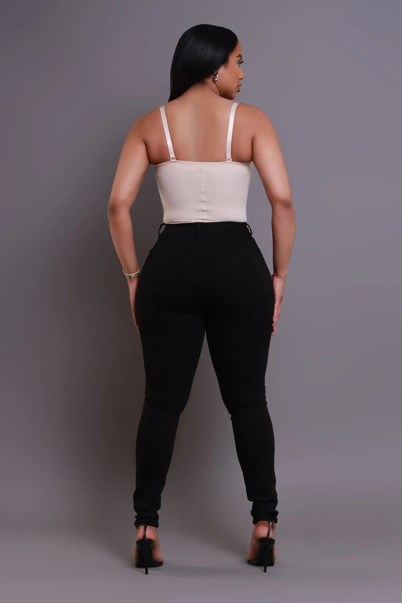 On Strike High Rise Jeans - Black