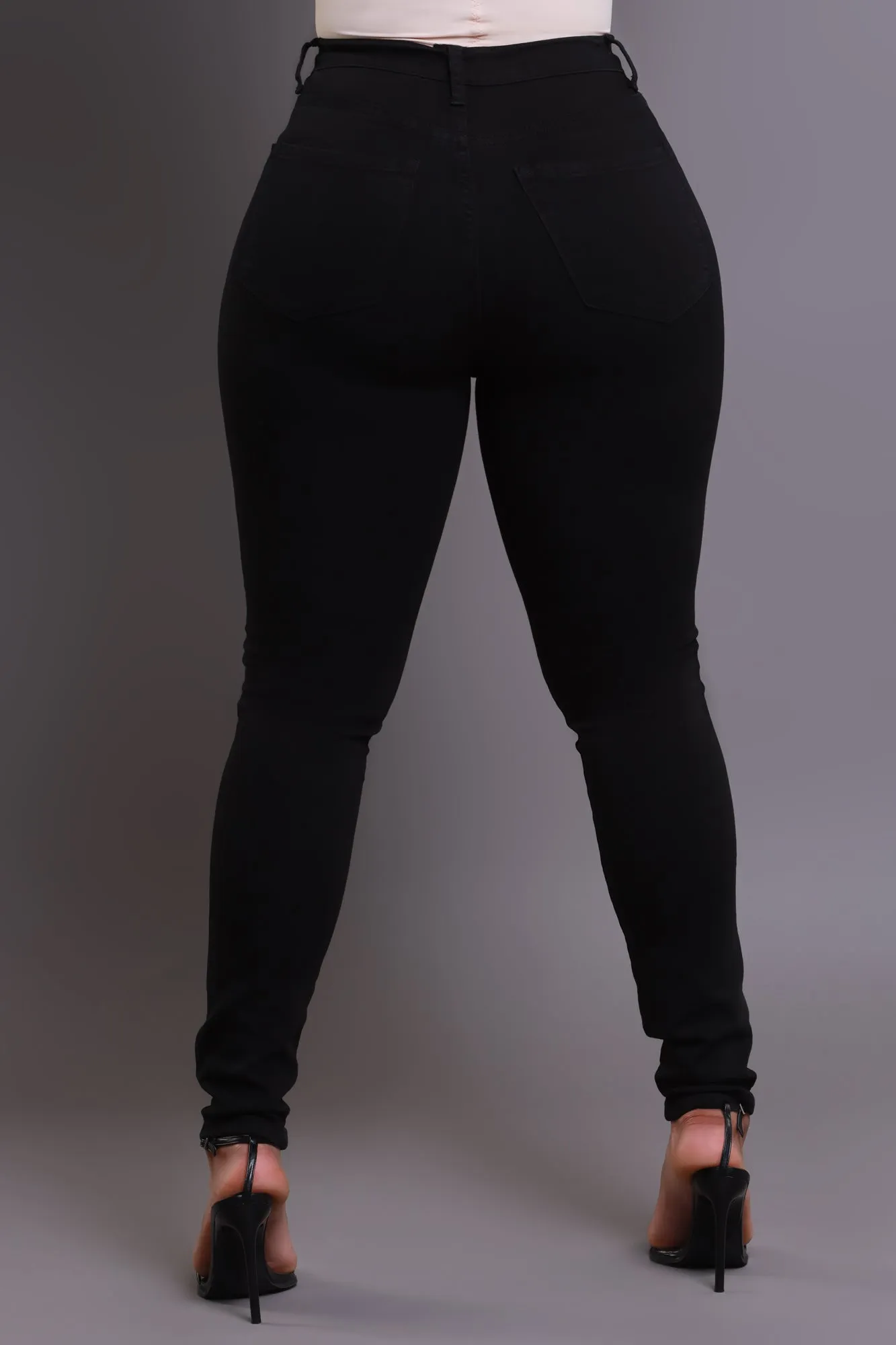 On Strike High Rise Jeans - Black