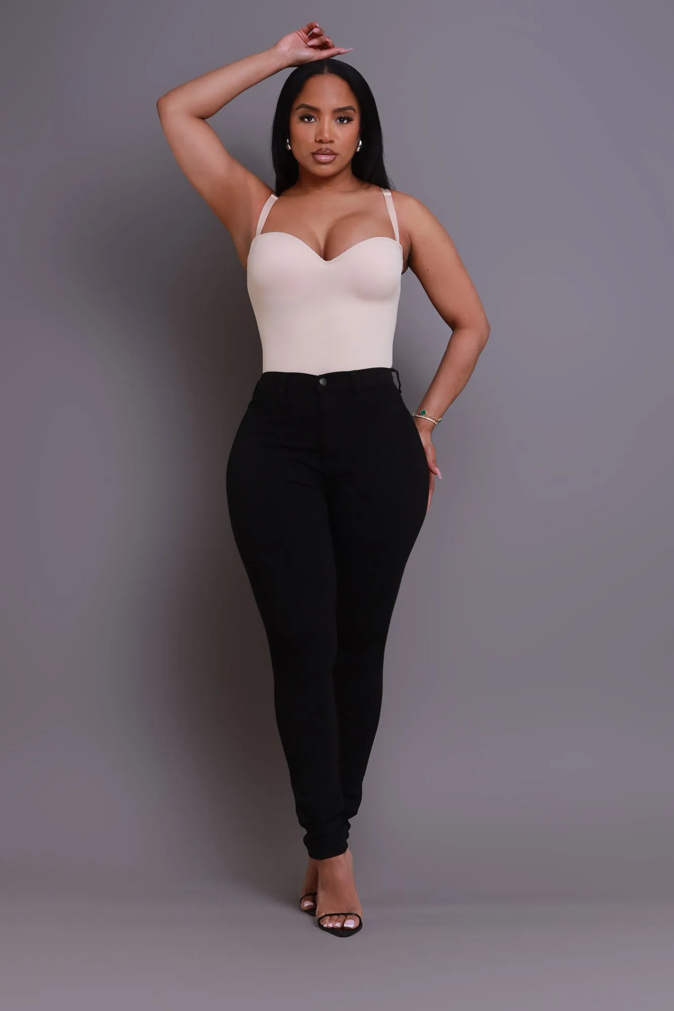 On Strike High Rise Jeans - Black