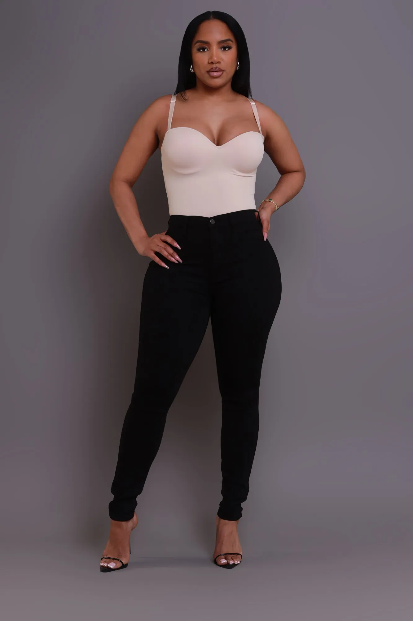 On Strike High Rise Jeans - Black