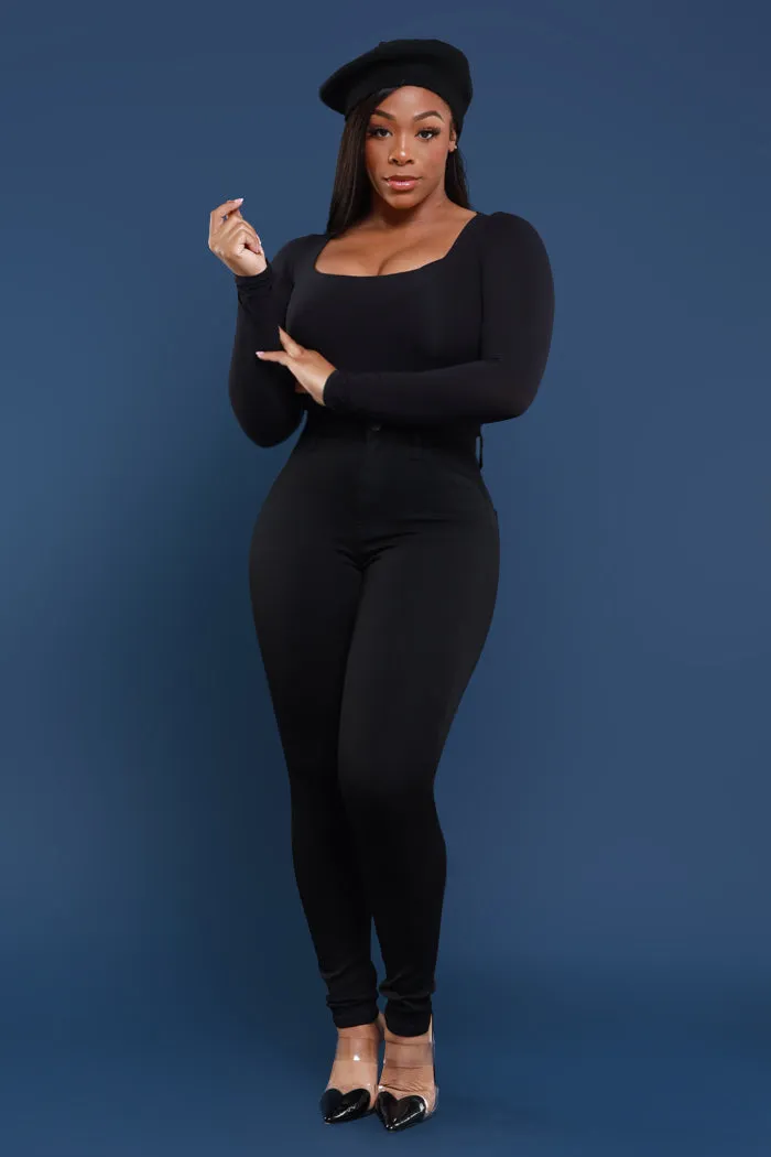 On Strike High Rise Jeans - Black