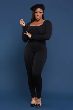 On Strike High Rise Jeans - Black