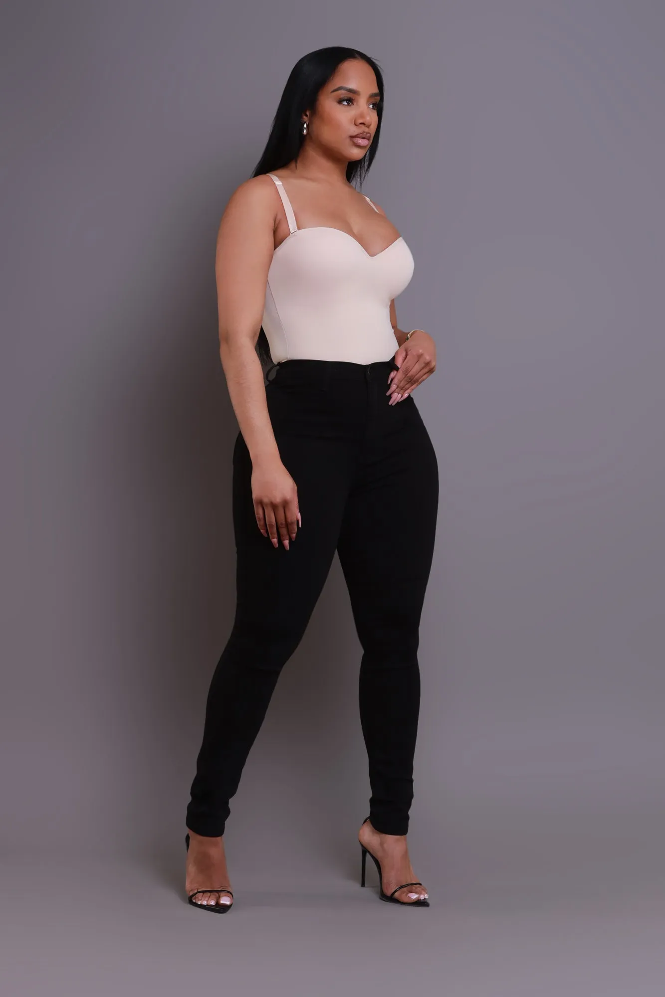 On Strike High Rise Jeans - Black