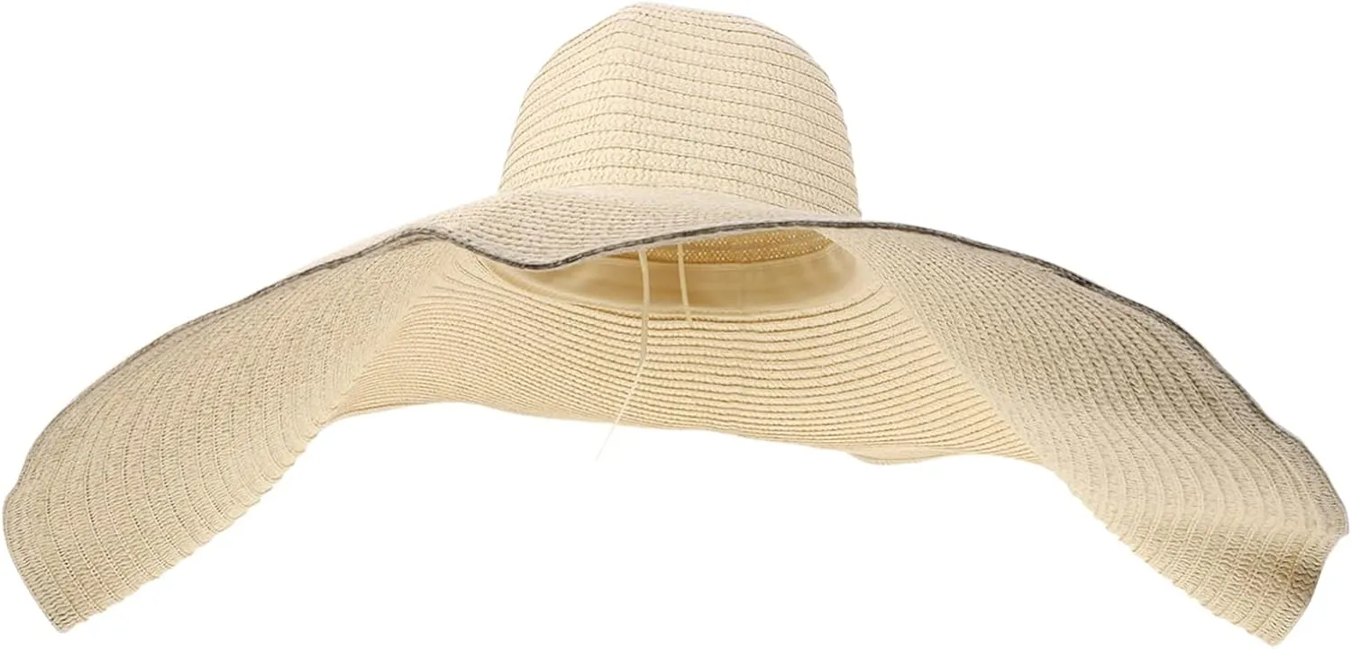 Oversized Wide Brim Straw Hat Straw Beach Hat Sun Hats for Women Summer Beach Hats Women Sun Hat Summer