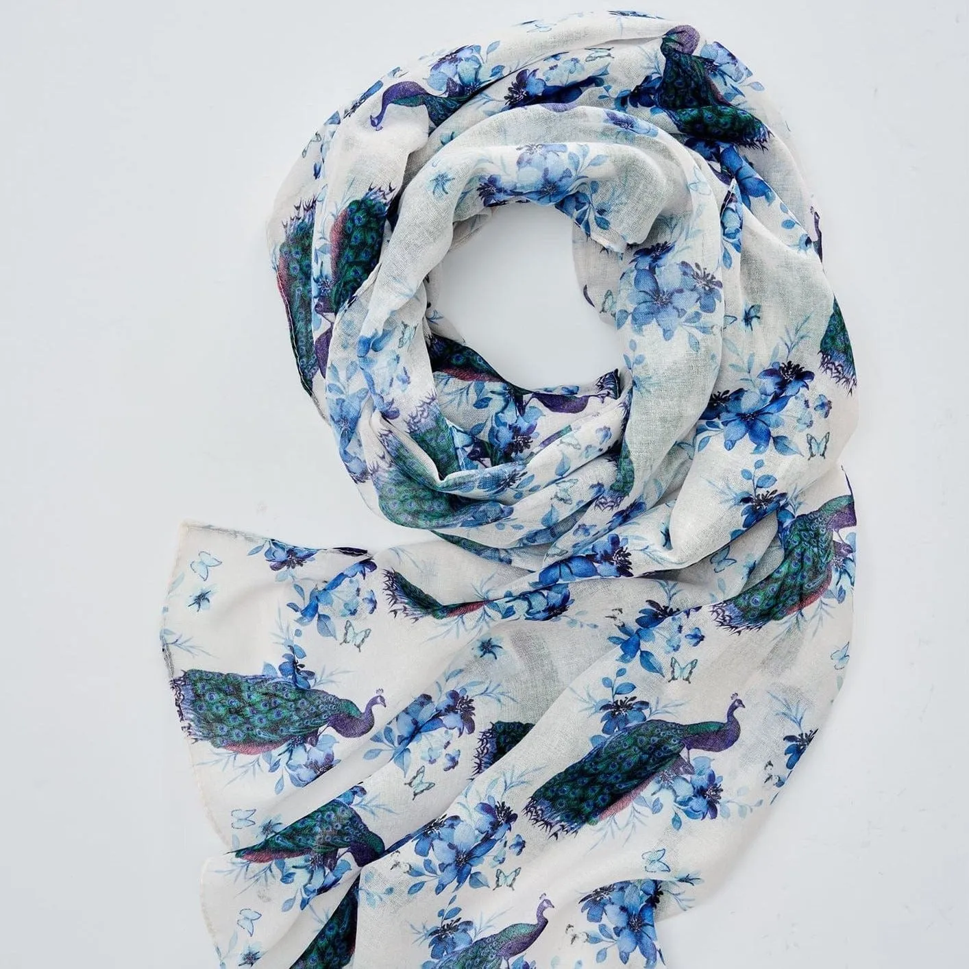 Peacock Light Weight Scarf