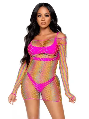 Pretty in Paradise Rainbow Mini Dress