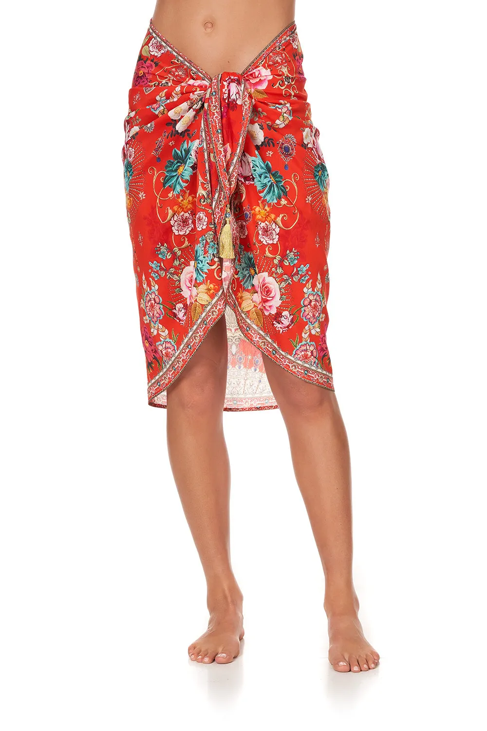 SHORT TASSEL SARONG CAMEOS CAN CAN