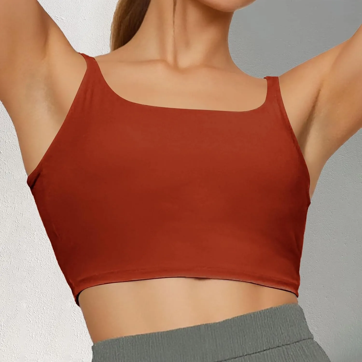 Sports Bras for Women Padded Lace Workout Running Bra Wirefree Breathable High Support Bra Bralette