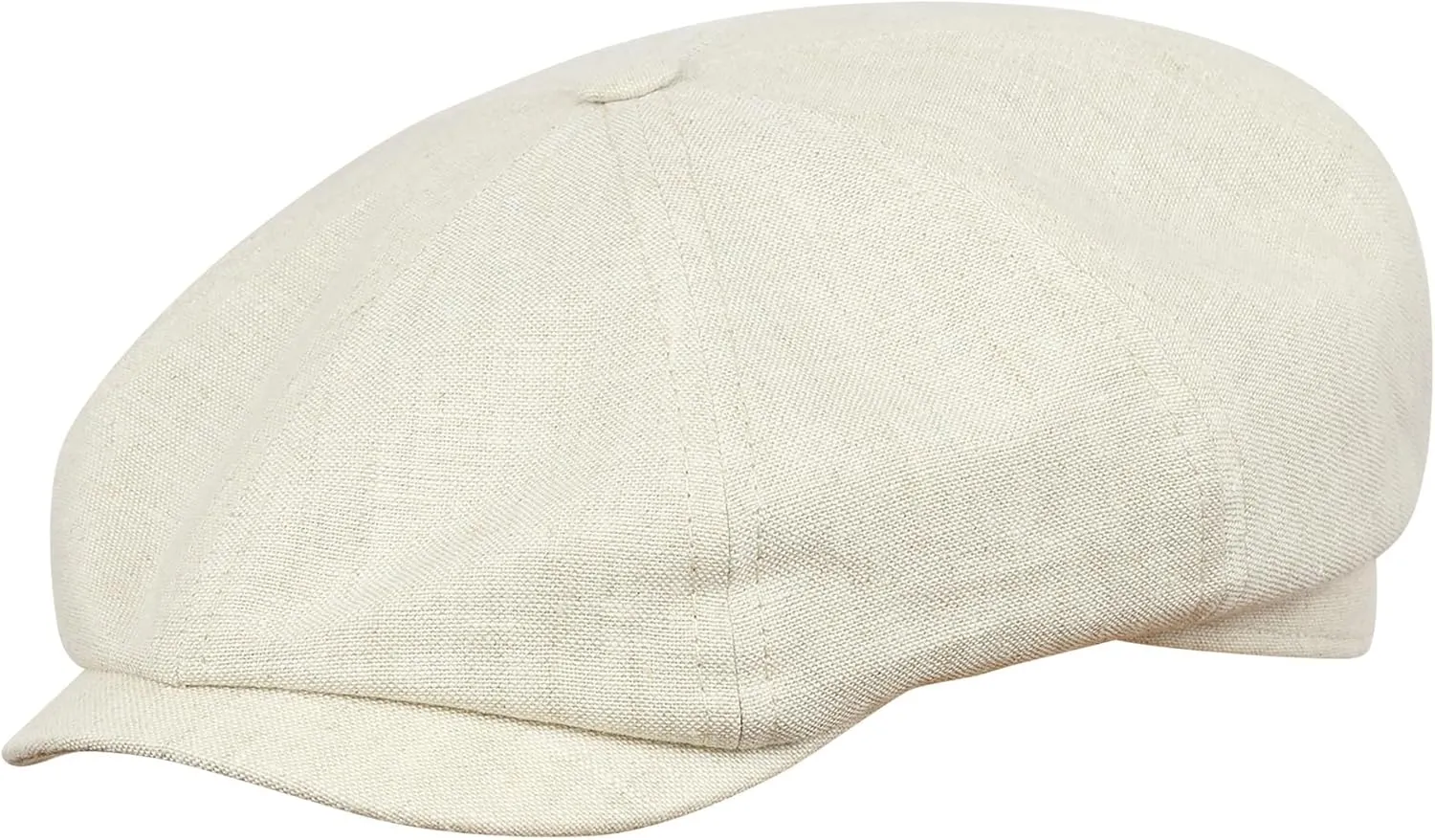 Sterkowski Rowdy Flat Cap for Men and Women | 100% Linen Newsboy Cap | Elegant 8 Panel Gatsby Cap