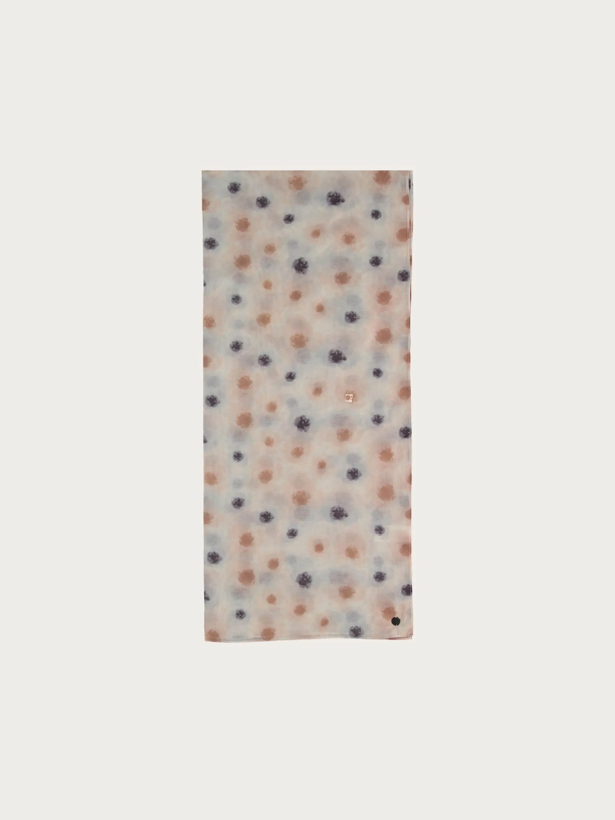 Stola mit Aquarell-Blumen-Design in Seidenmischung