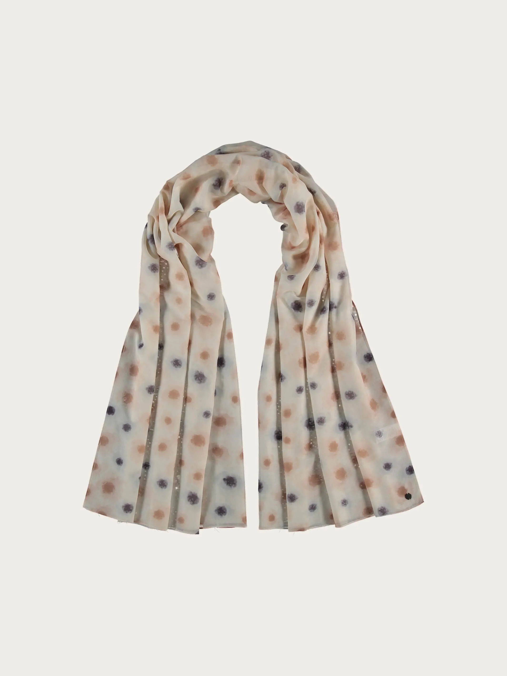 Stola mit Aquarell-Blumen-Design in Seidenmischung
