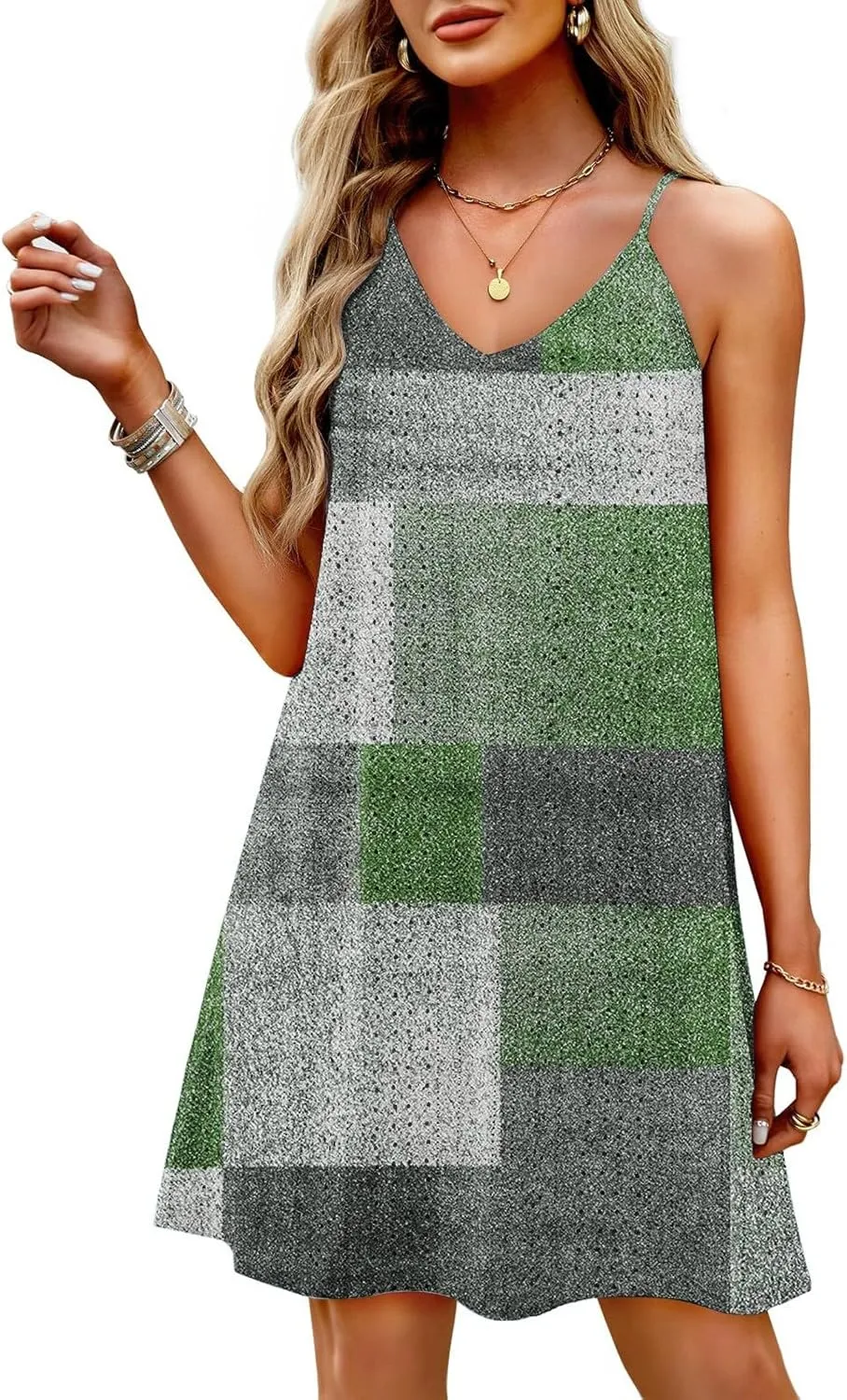 Summer Midi Dresses for Women 2025 Trendy Eyelet Beach Cover Up Dress Spaghetti Strap Boho Floral Vacation Dress
