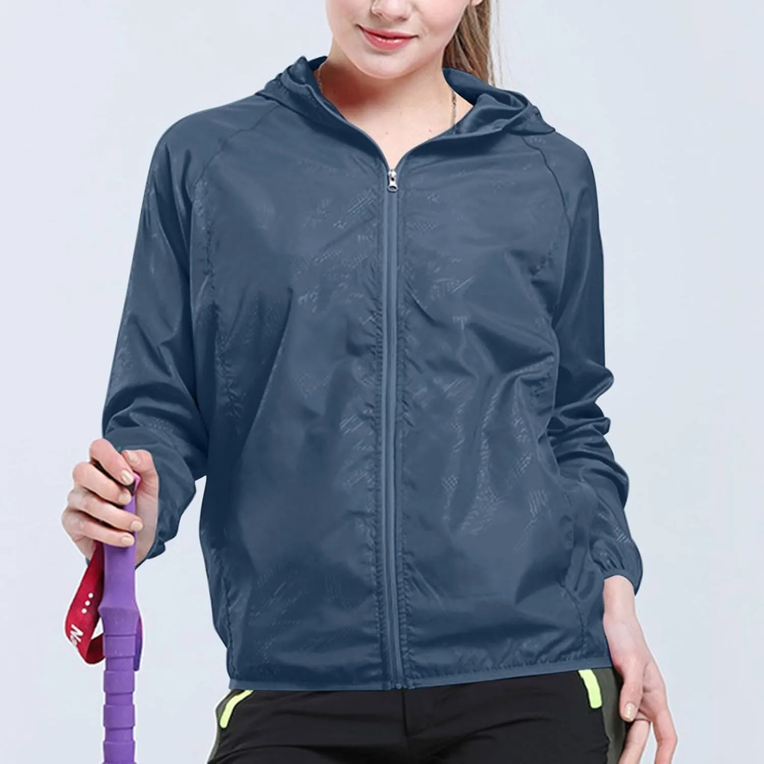 Sun Protection Hoodie SPF Jacket Women & Men Lightweight Full Zip Up Summer UV UPF50  Jackets Family Matching Clothes