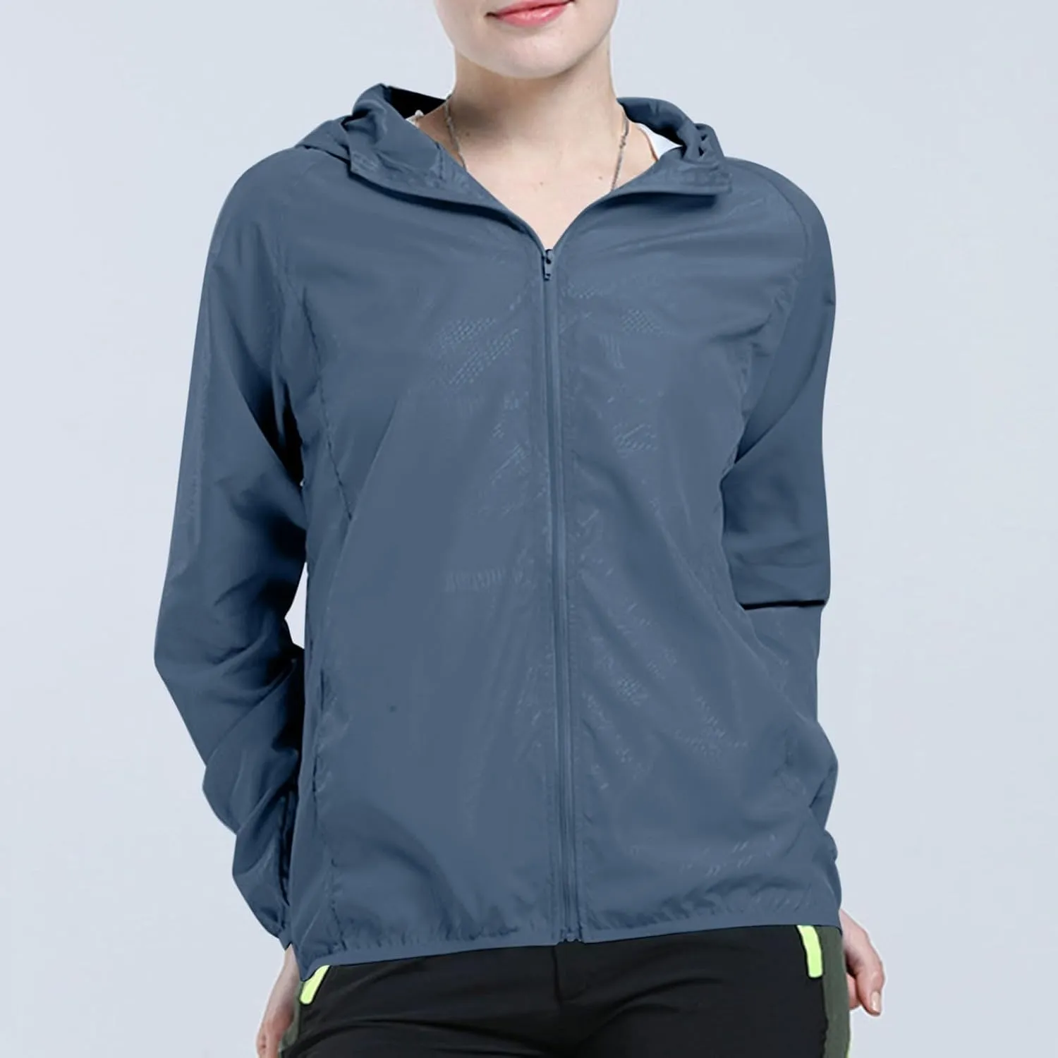 Sun Protection Hoodie SPF Jacket Women & Men Lightweight Full Zip Up Summer UV UPF50  Jackets Family Matching Clothes