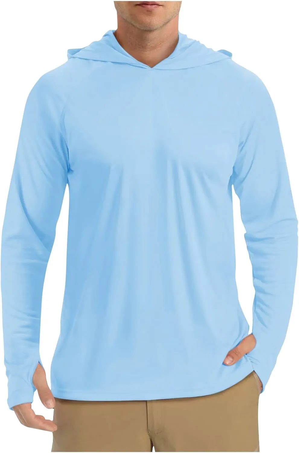 Sun Shirt UPF 50  Men's Fishing Long Sleeve UV Protection Hoodie Hiking Rash Guard Beach Swimming Running Pullover