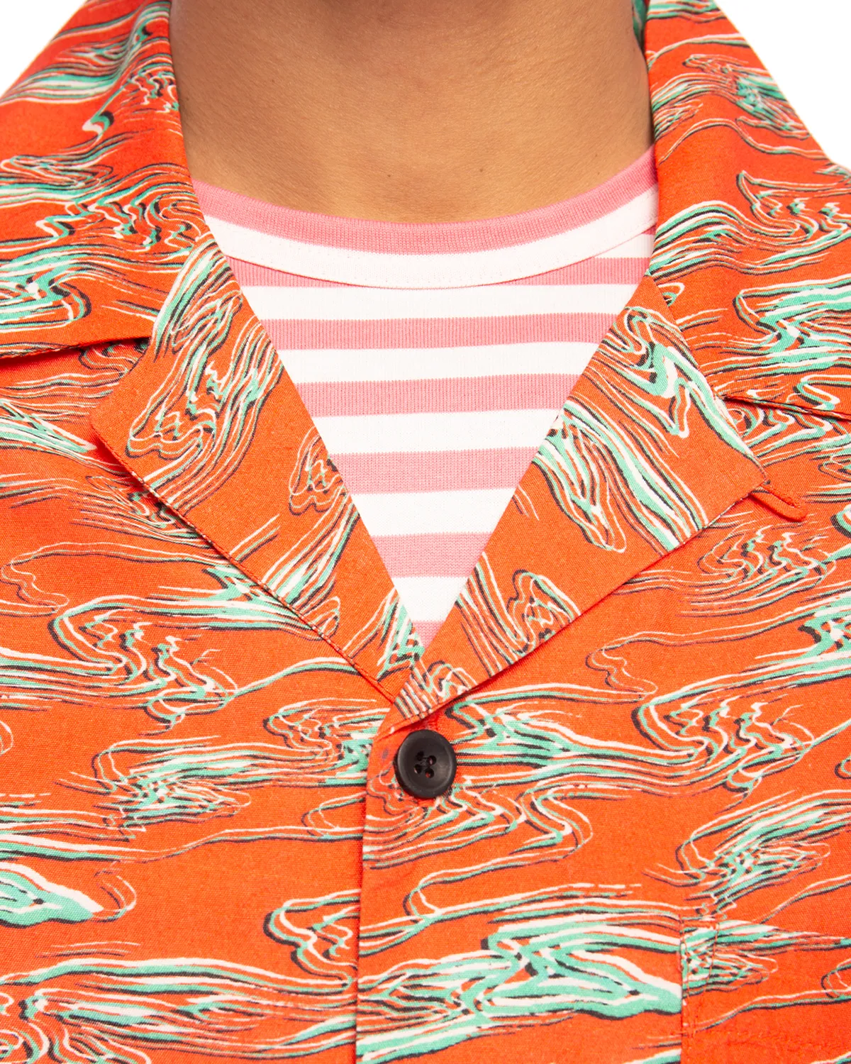 Wave Shirt Wave Print Red