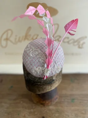 White and pink hatinator- for weddings