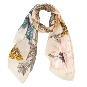 Wild and Free - Light Weight Woven Floral Scarf