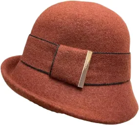 Women Winter Hat Woolen Bucket Hats French Elegant Basin Hat Curled Asymmetric Warm Wool Foldable Fisherman Hat Caps