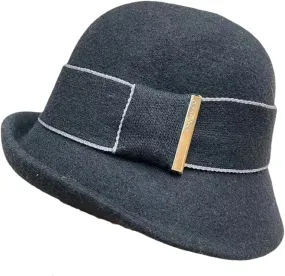 Women Winter Hat Woolen Bucket Hats French Elegant Basin Hat Curled Asymmetric Warm Wool Foldable Fisherman Hat Caps