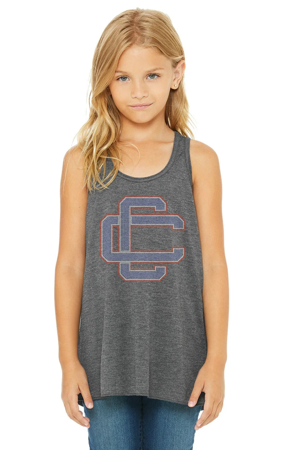 Youth Flowy Racerback Tank-CC