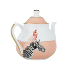 Yvonne Ellen Zebra & Parrot Teapot