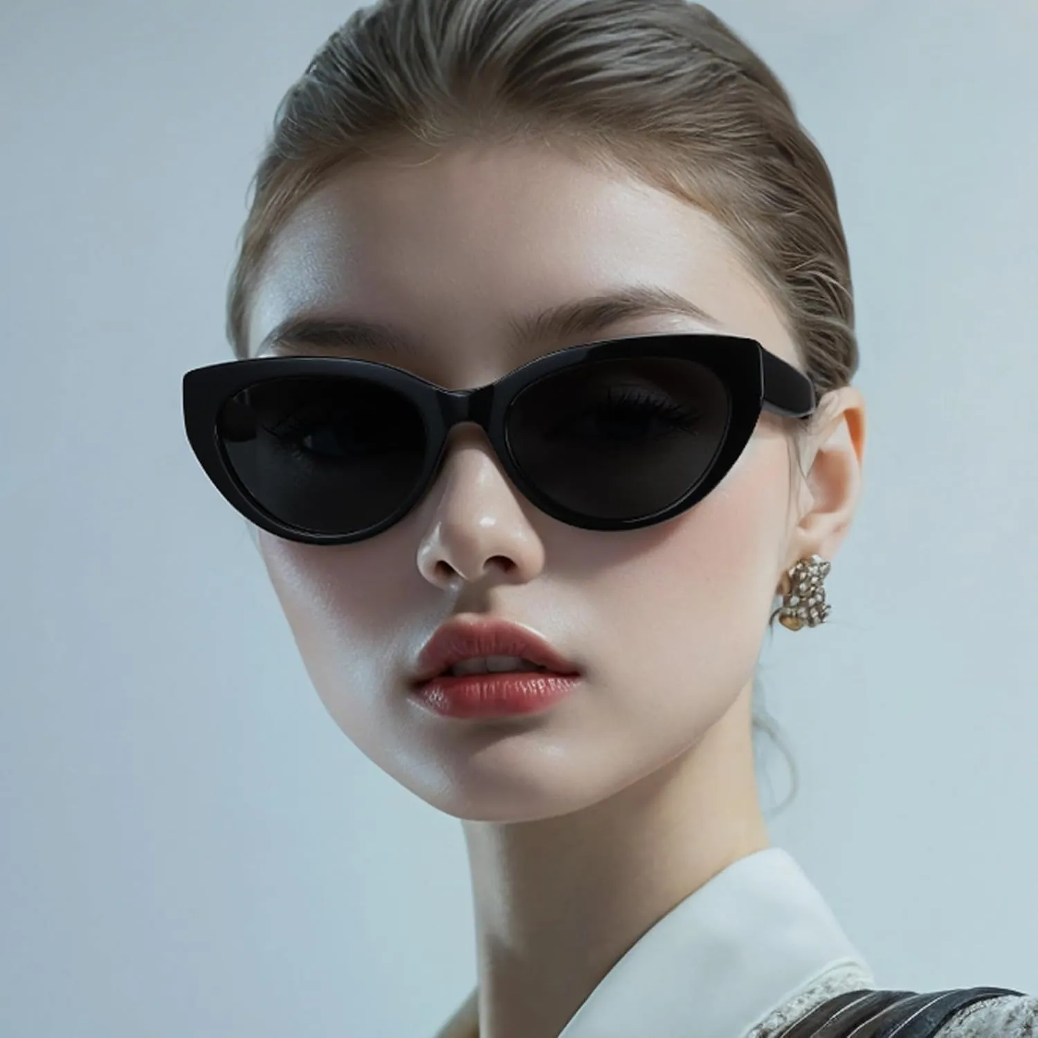 ZENOTTIC Trendy Polarized Women Sunglasses: Retro Cateye Shades for Ladies - Sun Glasses with UV400 Protection