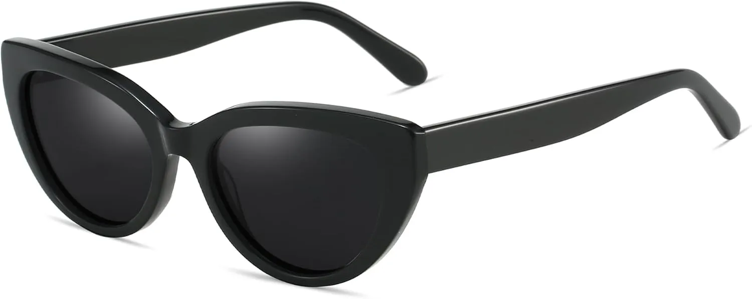 ZENOTTIC Trendy Polarized Women Sunglasses: Retro Cateye Shades for Ladies - Sun Glasses with UV400 Protection